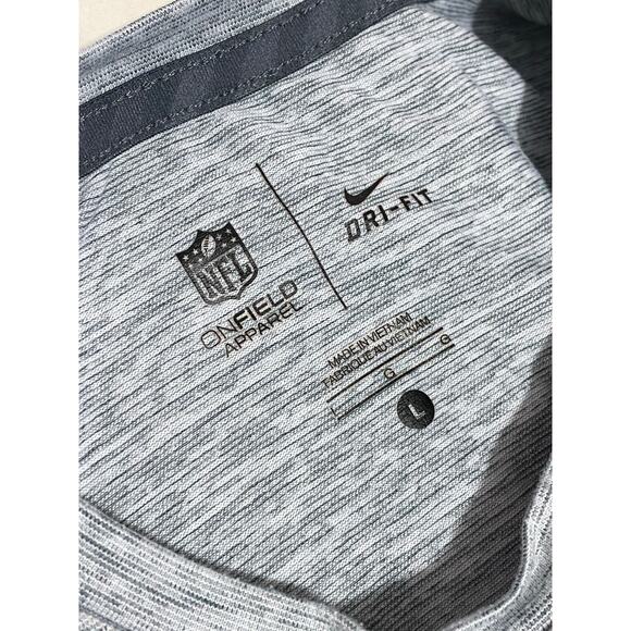 Dallas Cowboys Shirt Mens L Nike On Field Long Sleeve Gray Dri Fit EUC - Picture 5 of 11